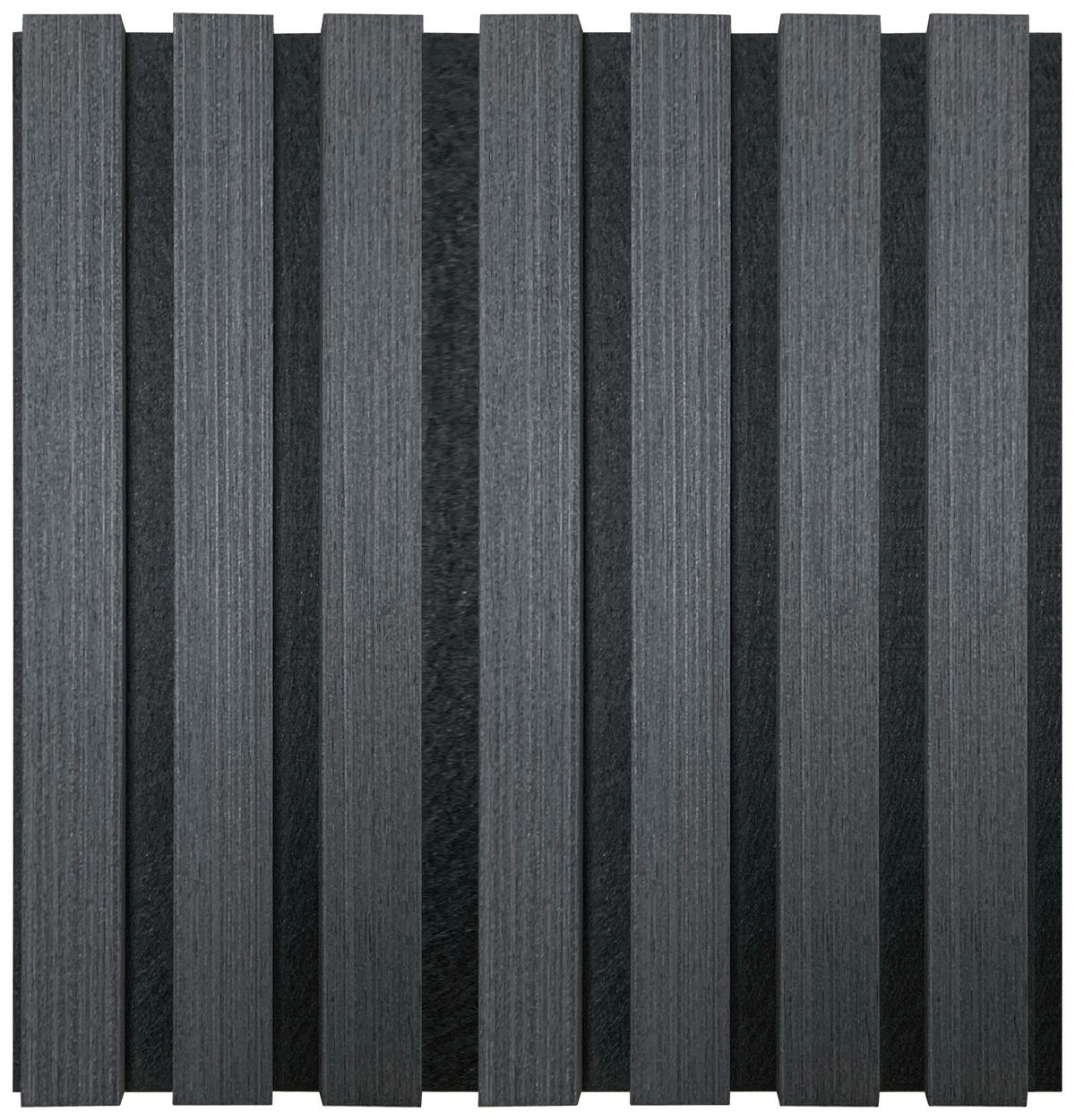 AKUSTIKPANEEL Echtholz 52/104/2,2 cm 4 Stück  - Schwarz, Konventionell, Holz/Kunststoff (52/104/2,2cm)