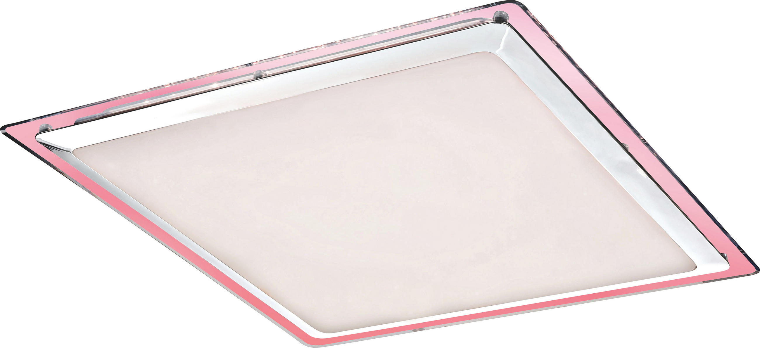 LED MENNYEZETI LÁMPA - opál/fehér, Basics, műanyag/fém (44,5/7,5/44,5cm) - Novel