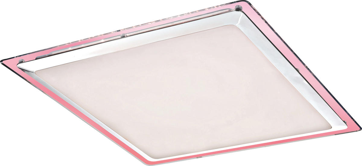 LED MENNYEZETI LÁMPA - opál/fehér, Basics, műanyag/fém (44,5/7,5/44,5cm) - Novel