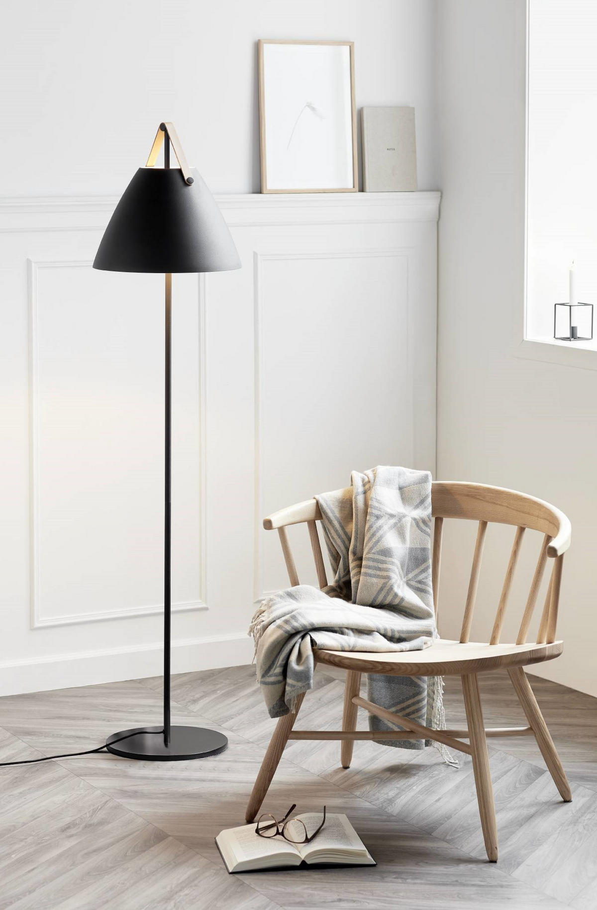 STEHLEUCHTE 36/153,7 cm    - Schwarz, Design, Metall (36/153,7cm) - Nordlux