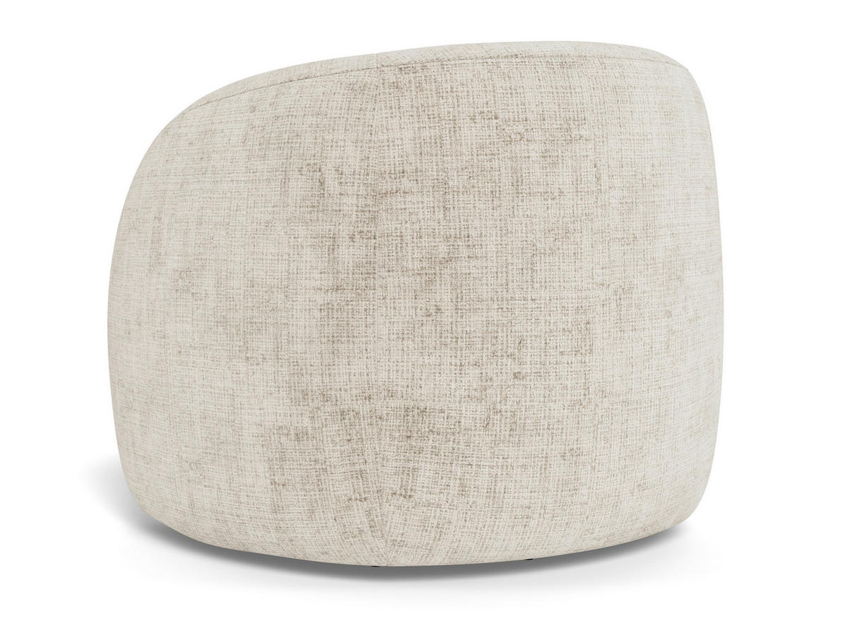 SESSEL in Chenille Beige  - Beige/Schwarz, MODERN, Textil/Metall (81/76/83cm) - Livetastic