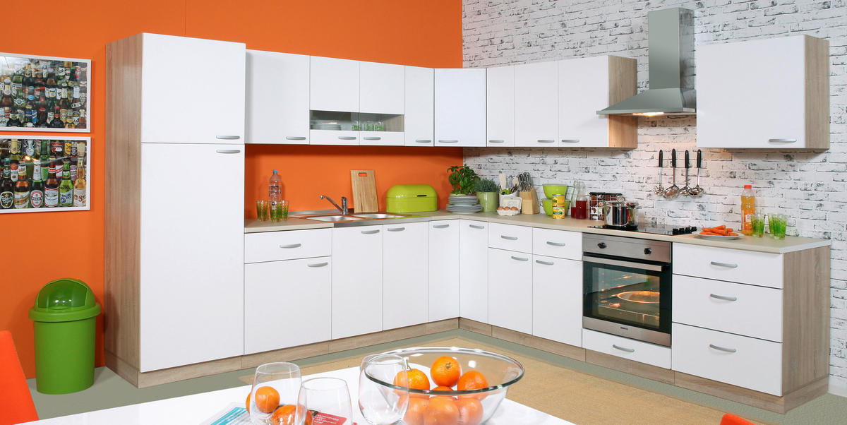 ELEMENT ZA UGRADNE UREĐAJE  60/210/58 cm  - sonoma hrast/boja aluminijuma, Dizajnerski, metal/pločasti materijal (60/210/58cm) - Xora