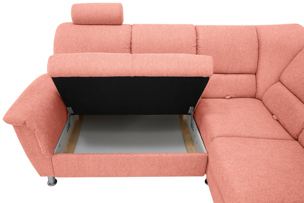 ECKSOFA in Koralle  - Koralle, Design (219/270cm) - Livetastic