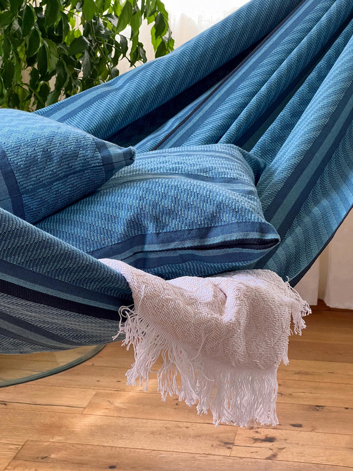 HÄNGEMATTE Blau  - Blau, KONVENTIONELL, Textil (180/400cm) - La Siesta