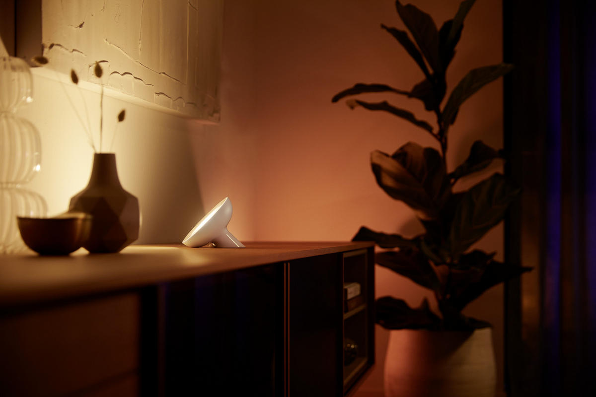 LED-TISCHLEUCHTE White Color Bloom 13/12,6 cm   - Weiß, Design, Kunststoff (13/12,6cm) - Philips HUE