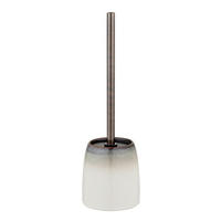 WC-BÜRSTENGARNITUR - Braun/Weiß, KONVENTIONELL, Keramik/Kunststoff (11,5/38,5/11,5cm) - Schöner Wohnen