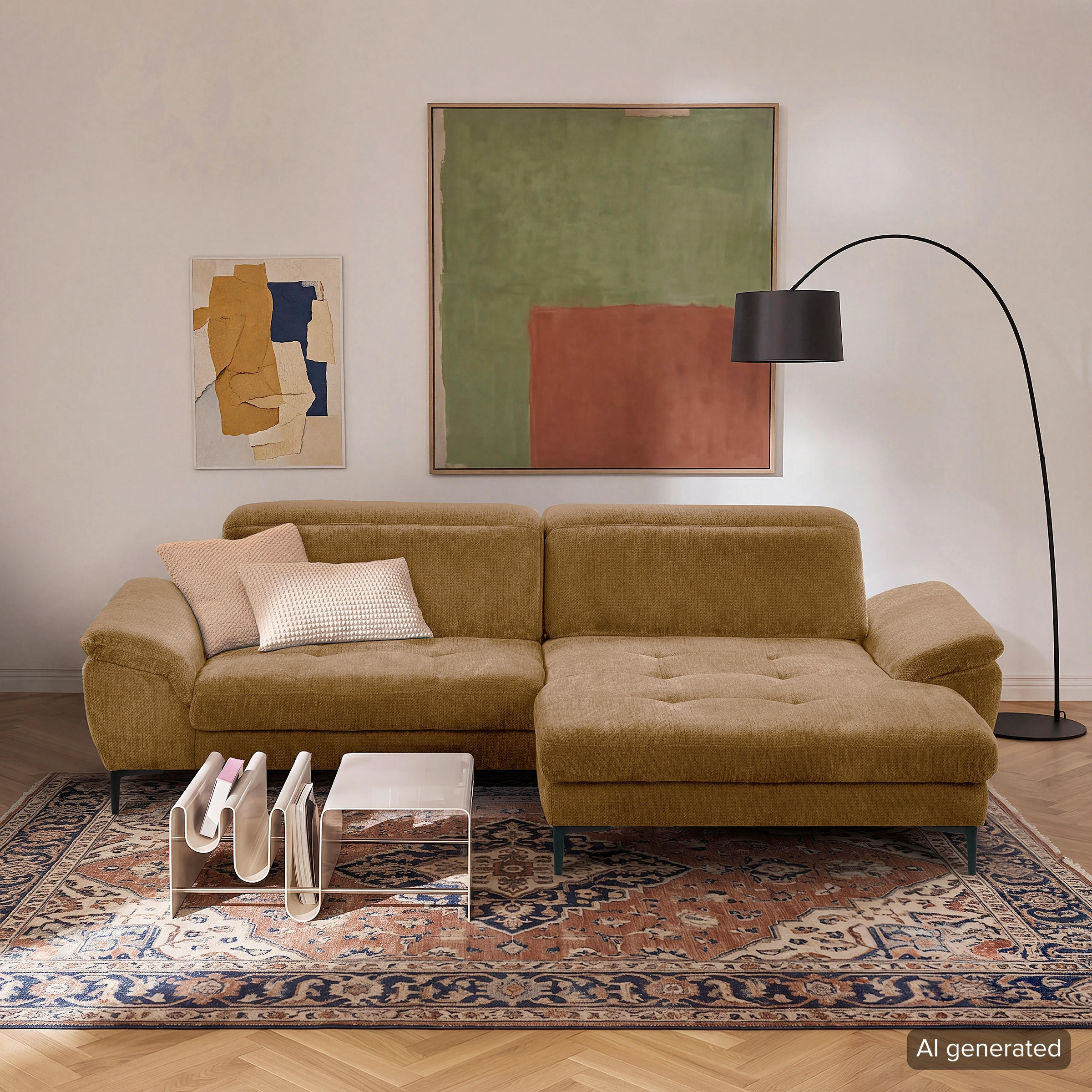 Livetastic Ecksofa Prado Rost 268x195 cm