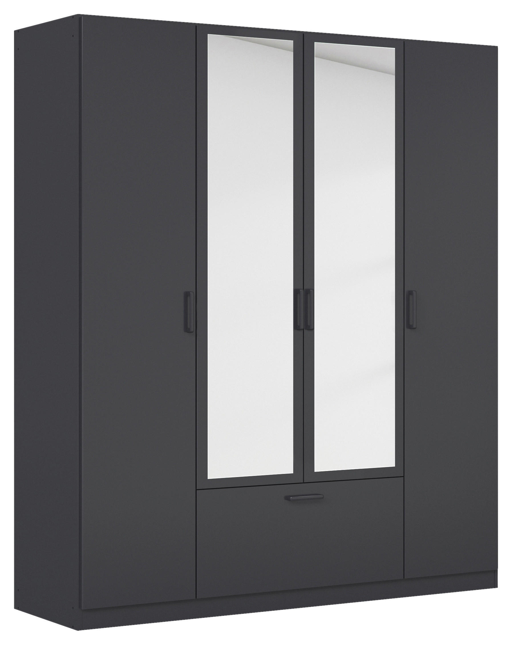 KLEIDERSCHRANK in Grau  - Grau, Basics, Holzwerkstoff/Metall (181/210/54cm) - Boxxx
