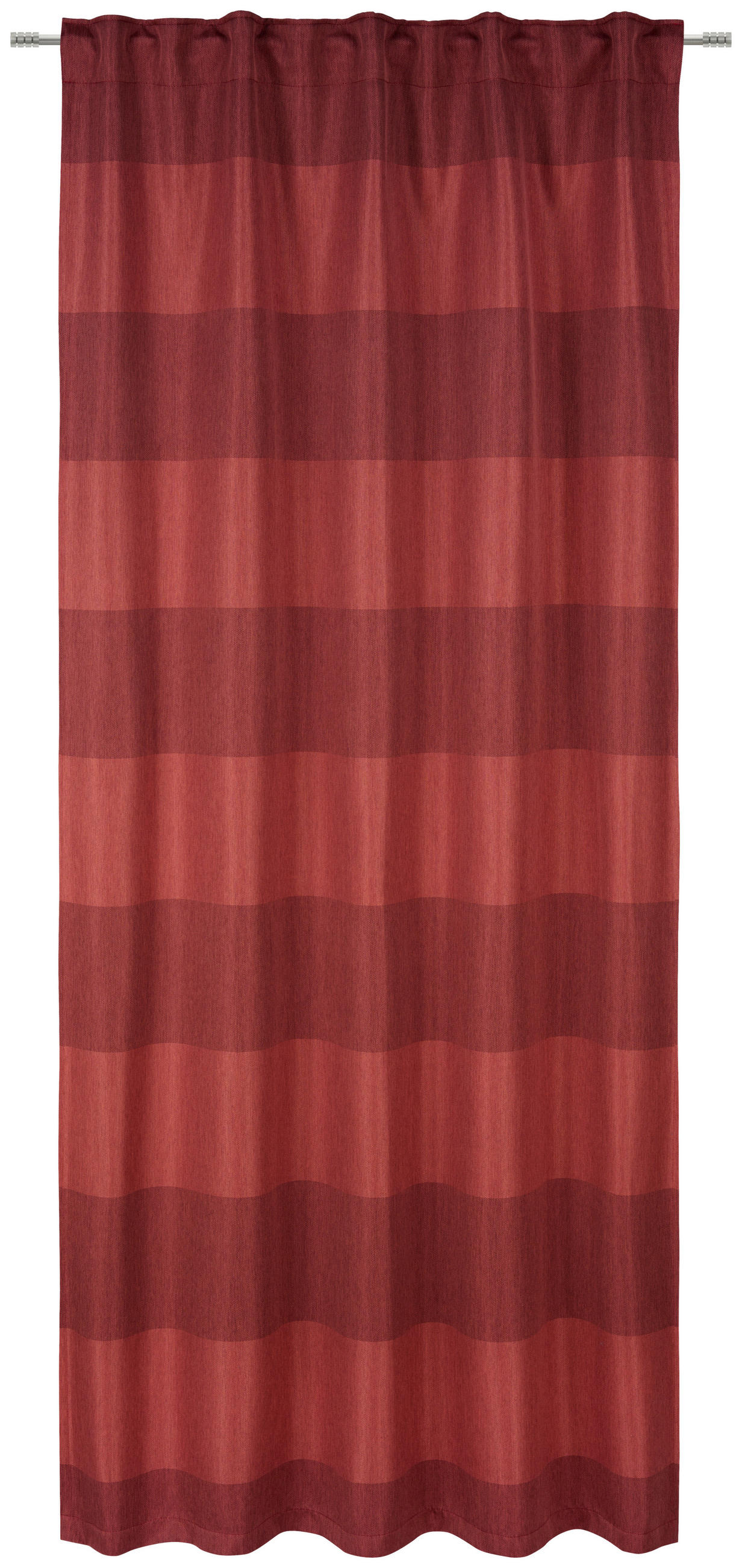 WÄRMESCHUTZVORHANG MILTON STRIPE Verdunkelung 140/245 cm   - Rostfarben, Basics, Textil (140/245cm) - Esposa