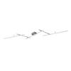 LED-DECKENLEUCHTE 22 W     - Weiss/Nickelfarben, Design, Kunststoff/Metall (245/8,5/50cm) - Trio Leuchten