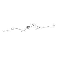 LED-DECKENLEUCHTE 22 W     - Weiss/Nickelfarben, Design, Kunststoff/Metall (245/8,5/50cm) - Trio Leuchten