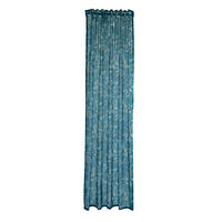 FERTIGVORHANG  transparent  140/245 cm   - Petrol, KONVENTIONELL, Textil (140/245cm)