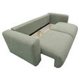 SCHLAFSOFA Flachgewebe Salbeigrün  inkl.  - Salbeigrün/Schwarz, MODERN, Kunststoff/Textil (248/94/109cm) - Carryhome