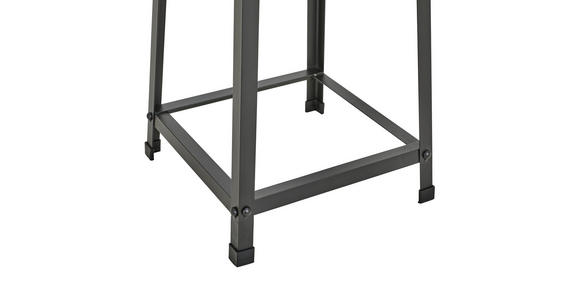 HOCKER Tanne Naturfarben, Schwarz  - Schwarz/Naturfarben, LIFESTYLE, Holz/Metall (35,5/50/34cm) - Landscape