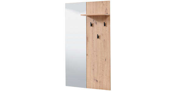 GARDEROBE 4-teilig  in 180/194,5/35 cm  - Schwarz/Eiche Artisan, Basics, Holzwerkstoff (180/194,5/35cm) - Carryhome
