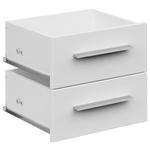 SCHUBKASTENEINSATZ 36,4/34,1/36,6 cm   - Weiß Hochglanz, KONVENTIONELL, Holzwerkstoff (36,4/34,1/36,6cm) - Voleo