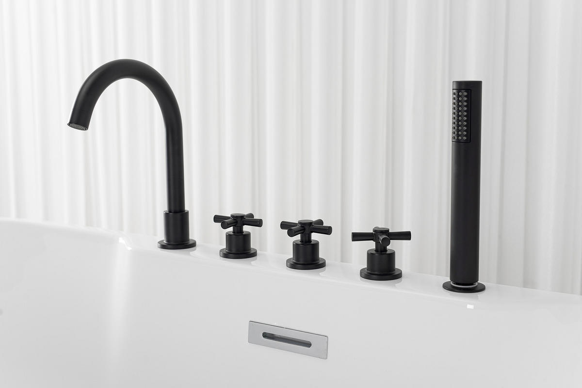 BADEWANNE freistehend  170/75/58 cm  - Weiß, KONVENTIONELL, Kunststoff (170/75/58cm) - Sanotechnik