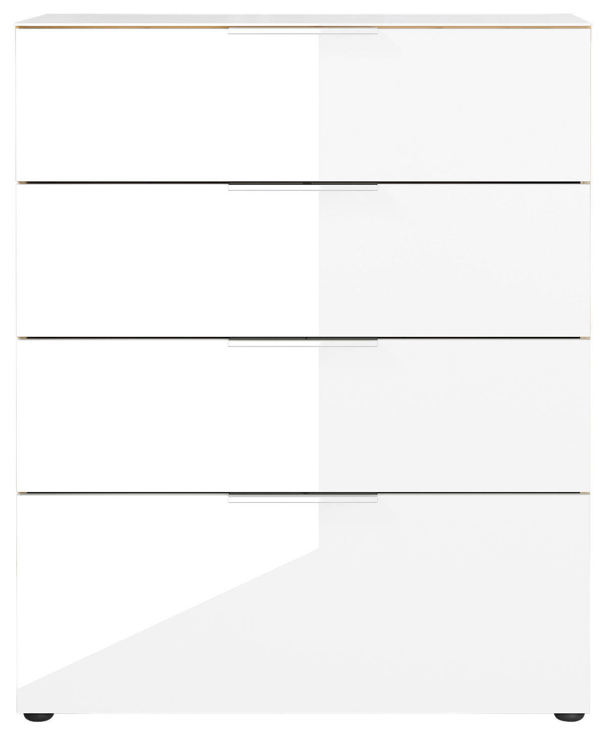 KOMÓD 83/102/42 cm  - krómszínű/tölgyfa színű, Modern, műanyag/faalapú anyag (83/102/42cm) - Premium Living