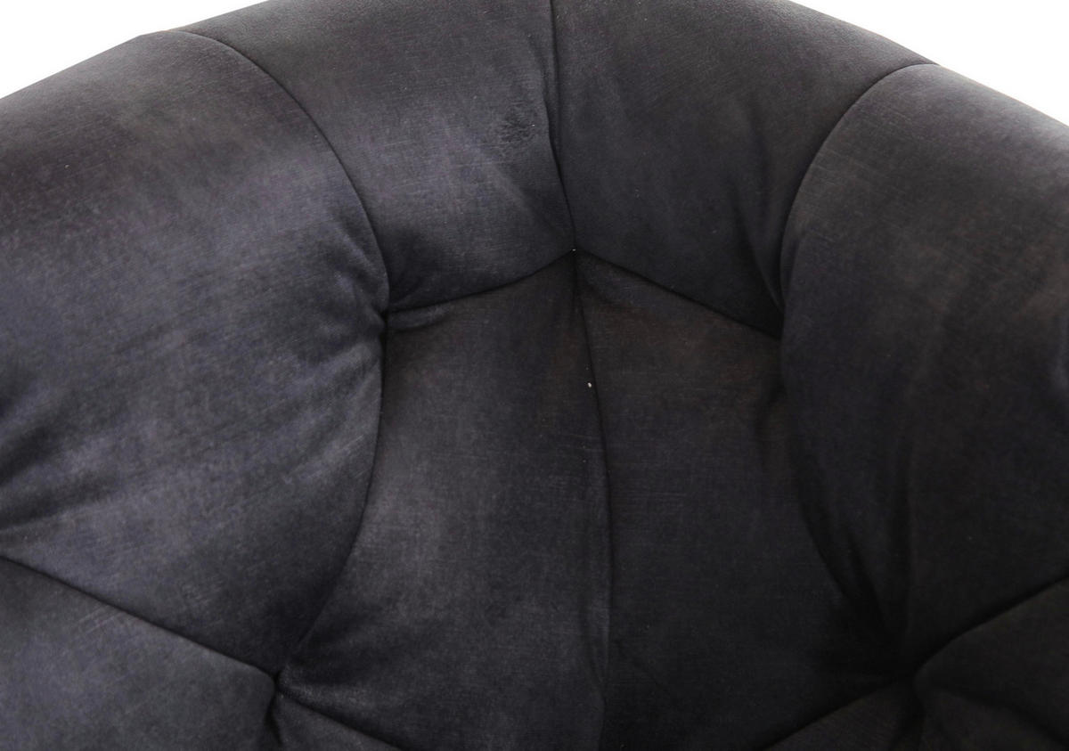 2,5-SITS SOFFA i flatväv mörkgrå  - mörkgrå/svart, Klassisk, trä/textil (190/83/70cm) - Livetastic