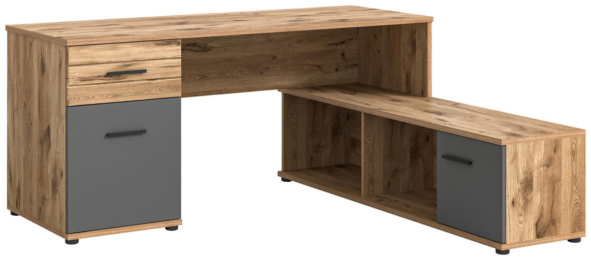 ECKSCHREIBTISCH  in  - Holzwerkstoff/Kunststoff (170cm) - MID.YOU