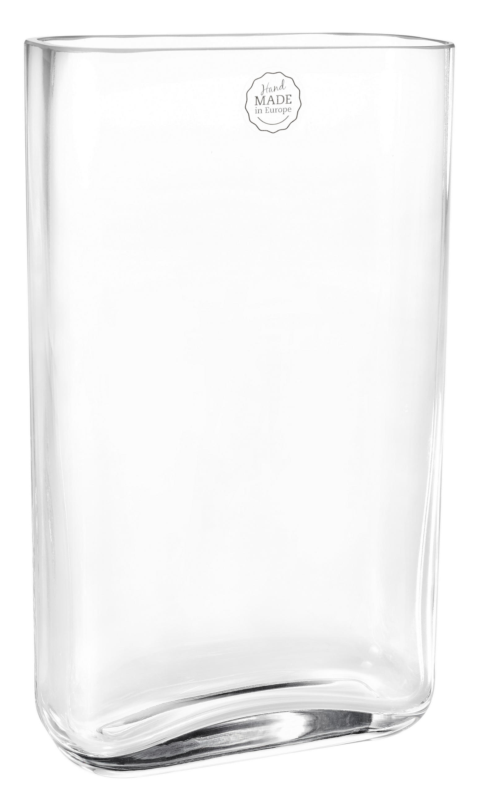 VÁZA 30 cm  - átlátszó, Basics, Üveg (28/16/8cm) - Ambia Home