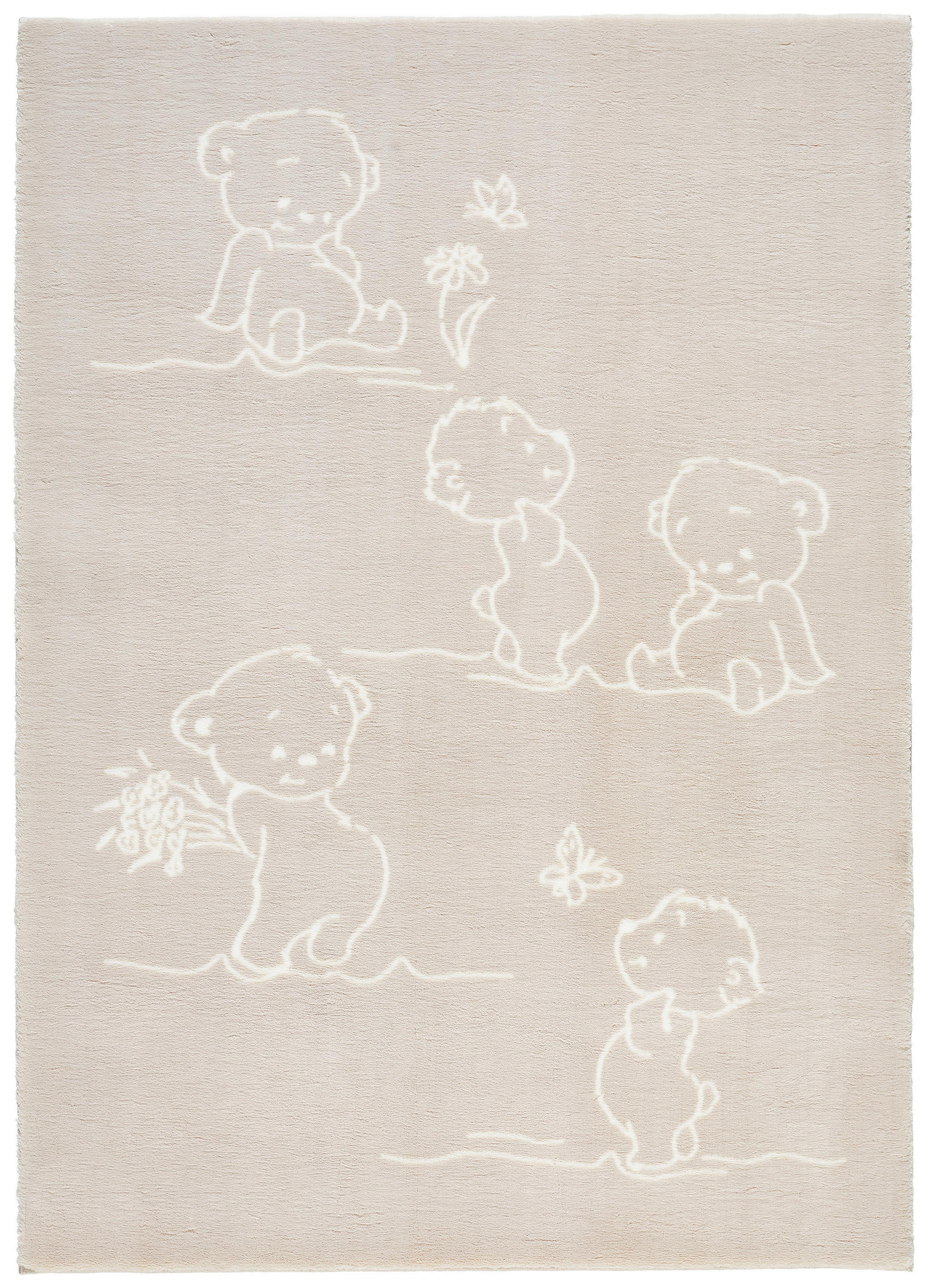 GYEREKSZŐNYEG  Kuschelbär  - bézs/taupe, Trend, textil (80/150cm) - Ben'n'jen