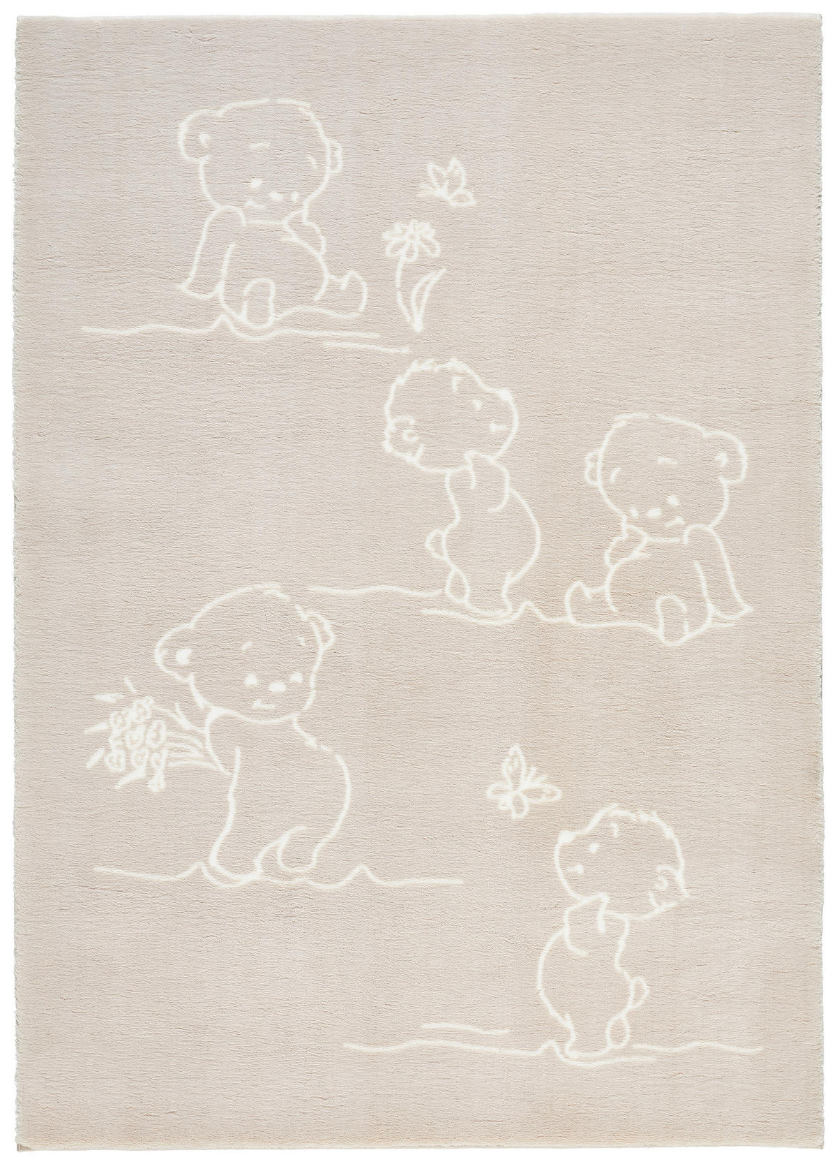 GYEREKSZŐNYEG  Kuschelbär  - bézs/taupe, Trend, textil (80/150cm) - Ben'n'jen