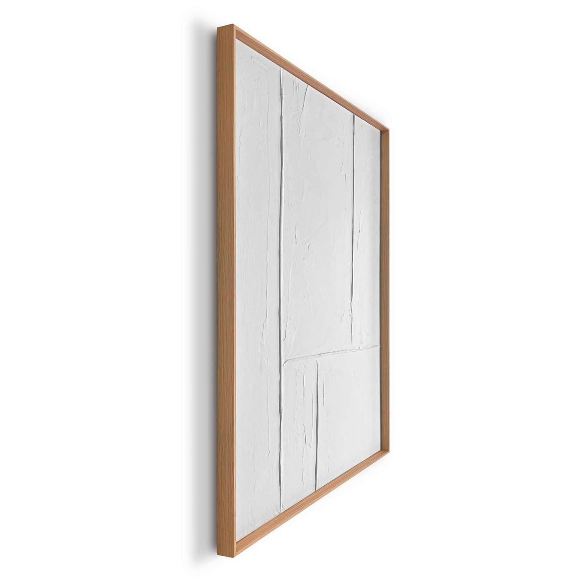 UNIKAT Abstraktes 50/70/3 cm  - Schwarz/Weiß, Basics, Holz (50/70/3cm) - Reinders!