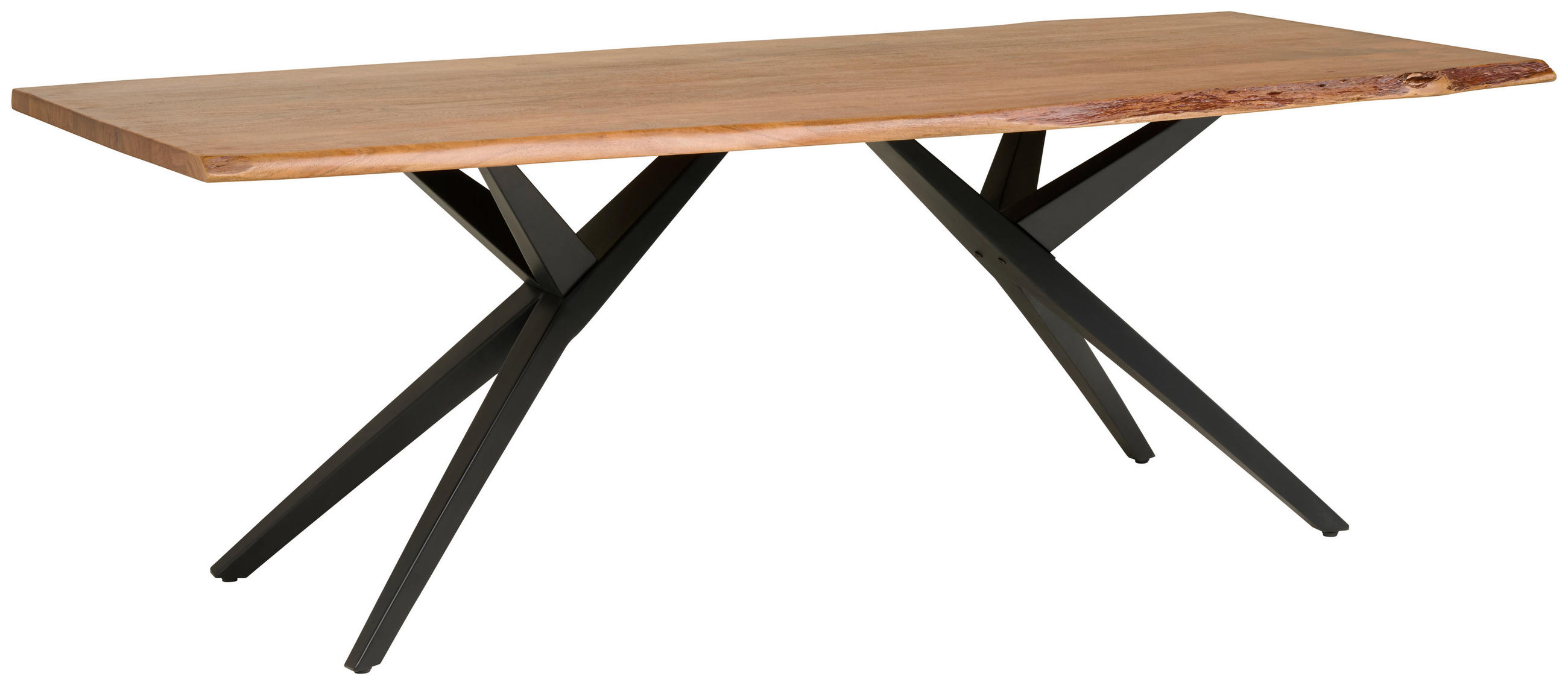 P & B JEDÁLENSKÝ STÔL, akácia, čierna, farba vlašského orecha, 220/100/76 cm