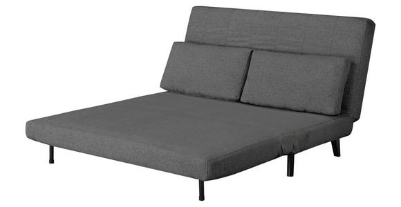 SCHLAFSOFA Webstoff Dunkelgrau  - Dunkelgrau/Schwarz, Design, Holz/Textil (143/82/88cm) - Carryhome