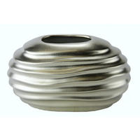 VASE 10 cm  - Silberfarben, Basics, Keramik (17/10/8cm)