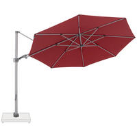 AMPELSCHIRM  340/340 cm  - Bordeaux/Silberfarben, Basics, Textil/Metall (340/340cm) - Doppler