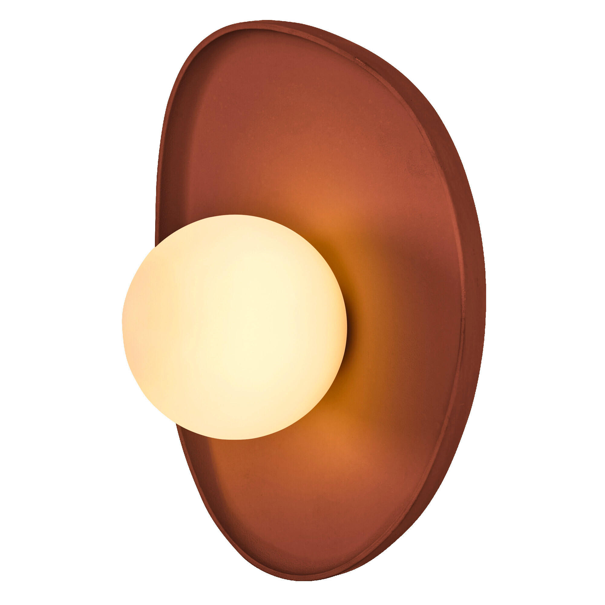 WANDLEUCHTE 50/38,5/15,5 cm   - Braun, Natur, Glas/Stein (50/38,5/15,5cm) - Ledvance
