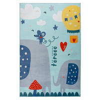 FLACHWEBETEPPICH 115/160 cm Blau  - Blau, Basics, Textil (115/160cm) - Kayoom