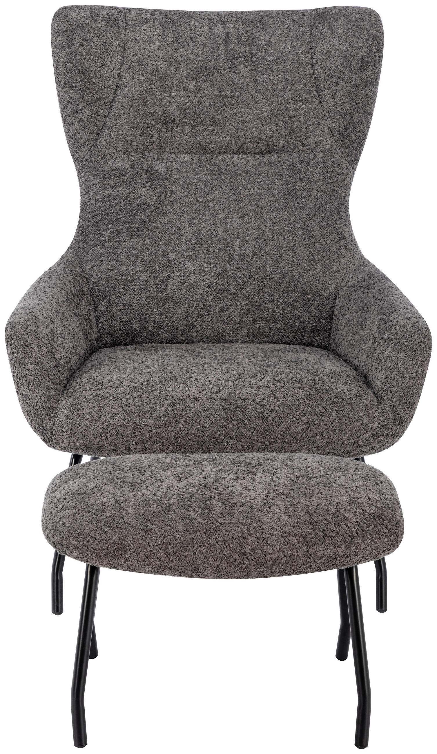 Thumbnail - Carryhome Relaxsesselset, Dunkelgrau, Metall, Textil, 79.5x108x80 cm, Wohnzimmer, Sessel, Relaxsessel