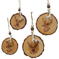 DEKOHÄNGER  - Naturfarben, Basics, Holz/Textil (10/1,5cm)