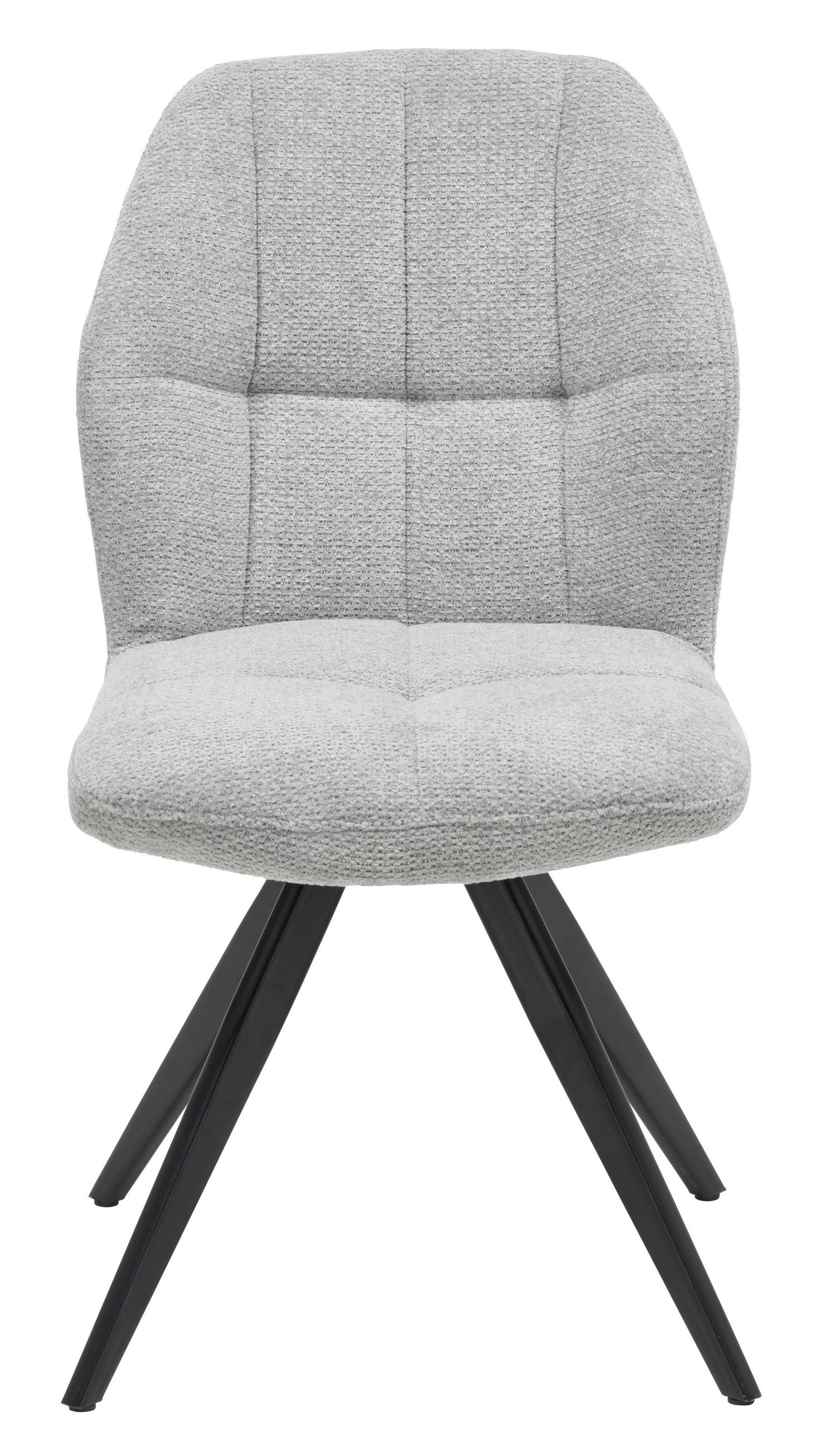 STOLIČKA, 48/88,5/65 cm - čierna/sivá, Design, kov/textil (48/88,5/65cm) - Novel