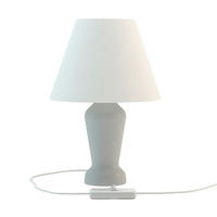 TISCHLEUCHTE Mona 18/28 cm   - Grau, KONVENTIONELL, Holz (18/28cm)