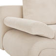 SCHLAFSOFA  in Cord Hellgrau, Beige  - Chromfarben/Beige, Design, Textil/Metall (200/78/90cm) - Venda