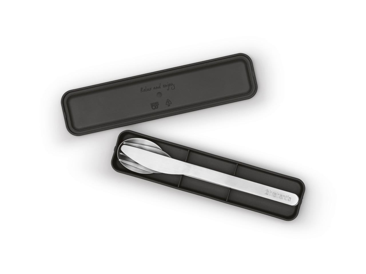 SADA PŘÍBORŮ, nerezová ocel, třídílné - Basics, kov/plast (18.5/2.3/4.5cm) - Brabantia