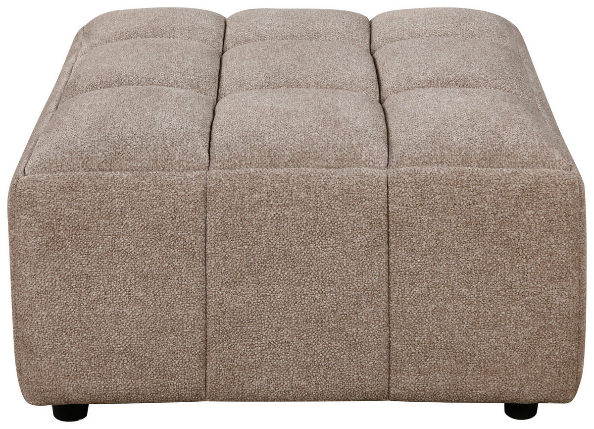 SOFAELEMENT Struktur Beige  - Beige/Schwarz, Design, Holz/Kunststoff (84/48/84cm) - MID.YOU