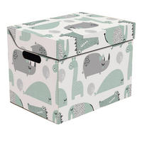 ÚLOŽNÝ BOX, karton - šedá/bílá, Basics, karton (34/25/26cm) - My Baby Lou