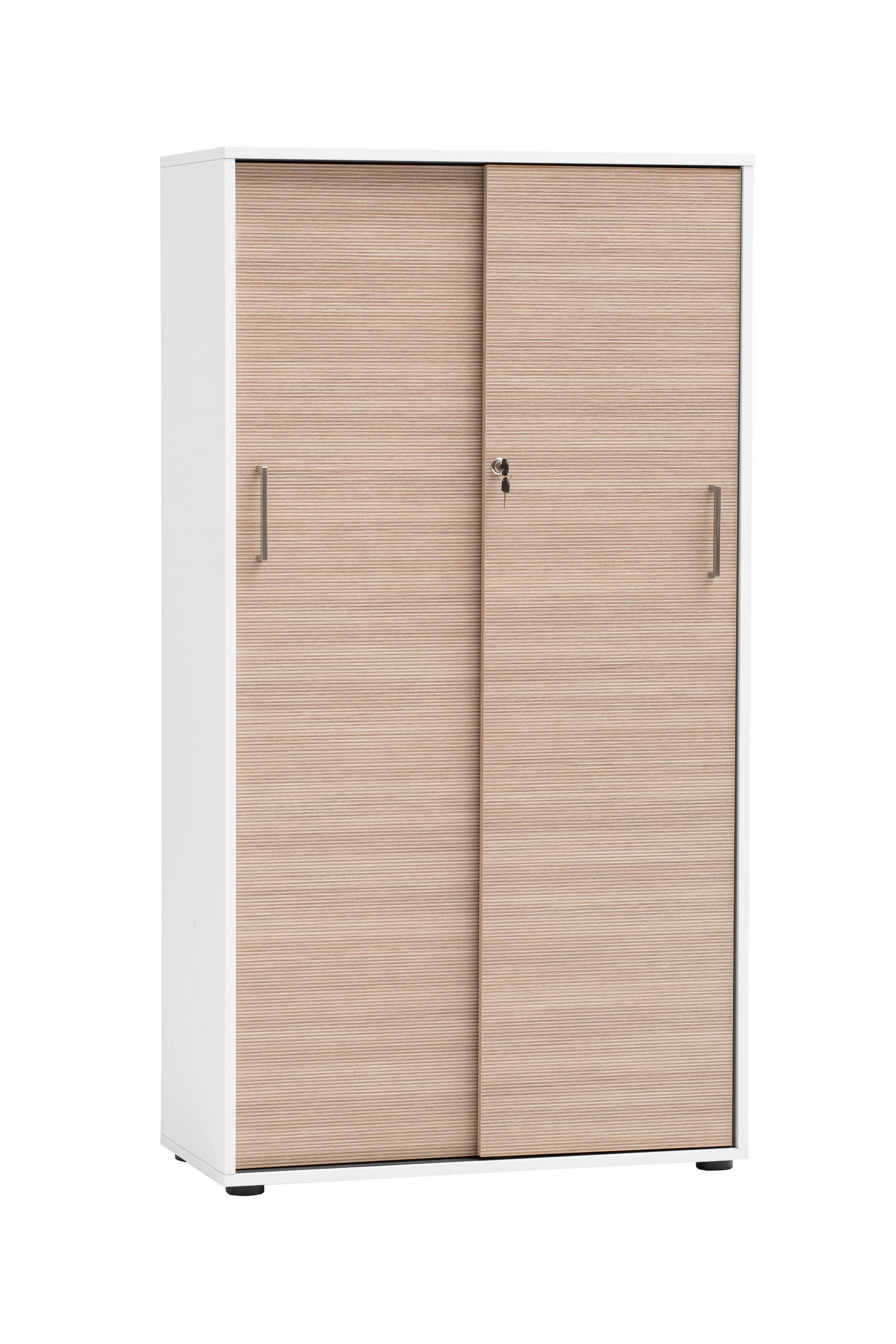 AKTENSCHRANK 80,1/150/38,2 cm  - Beige/Weiß, MODERN, Holzwerkstoff (80,1/150/38,2cm) - MID.YOU