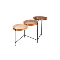BEISTELLTISCH in Metall 96,5/60,5/30,5 cm  - Creme/Schwarz, Basics, Metall (96,5/60,5/30,5cm) - Kayoom
