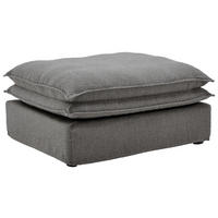 HOCKER in Textil Grau  - Schwarz/Grau, Trend, Kunststoff/Textil (90/46/105cm) - Livetastic