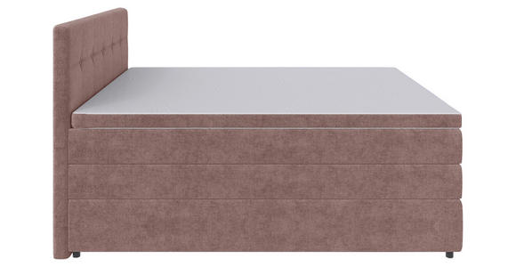 BOXSPRINGBETT 160/200 cm in Hellrot - Hellrot/Schwarz, KONVENTIONELL, Kunststoff/Textil (160/200cm) - Carryhome
