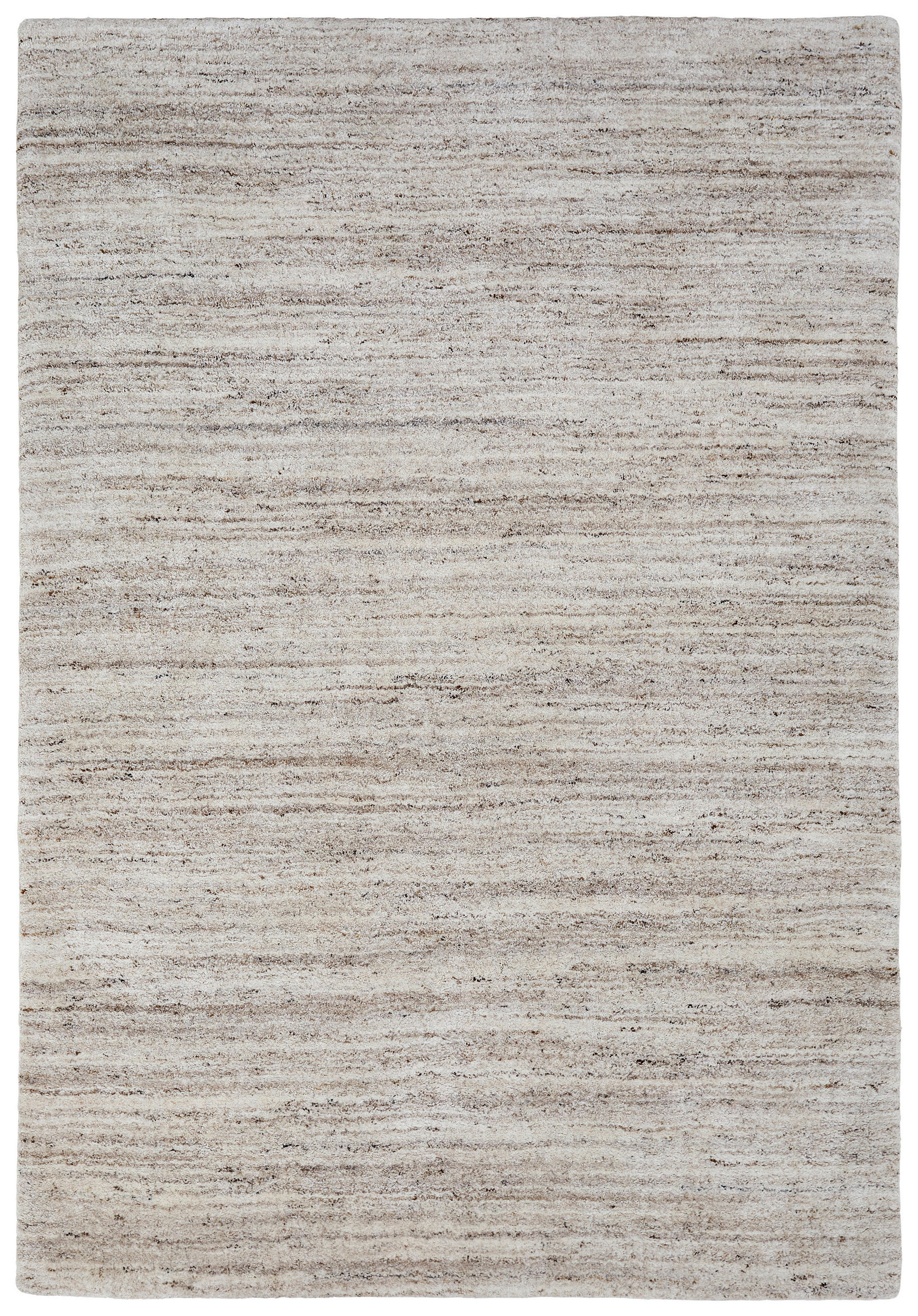 WOLLTEPPICH 130/190 cm Silberfarben rechteckig  - Silberfarben, Basics, Naturmaterialien (130/190cm) - Cazaris