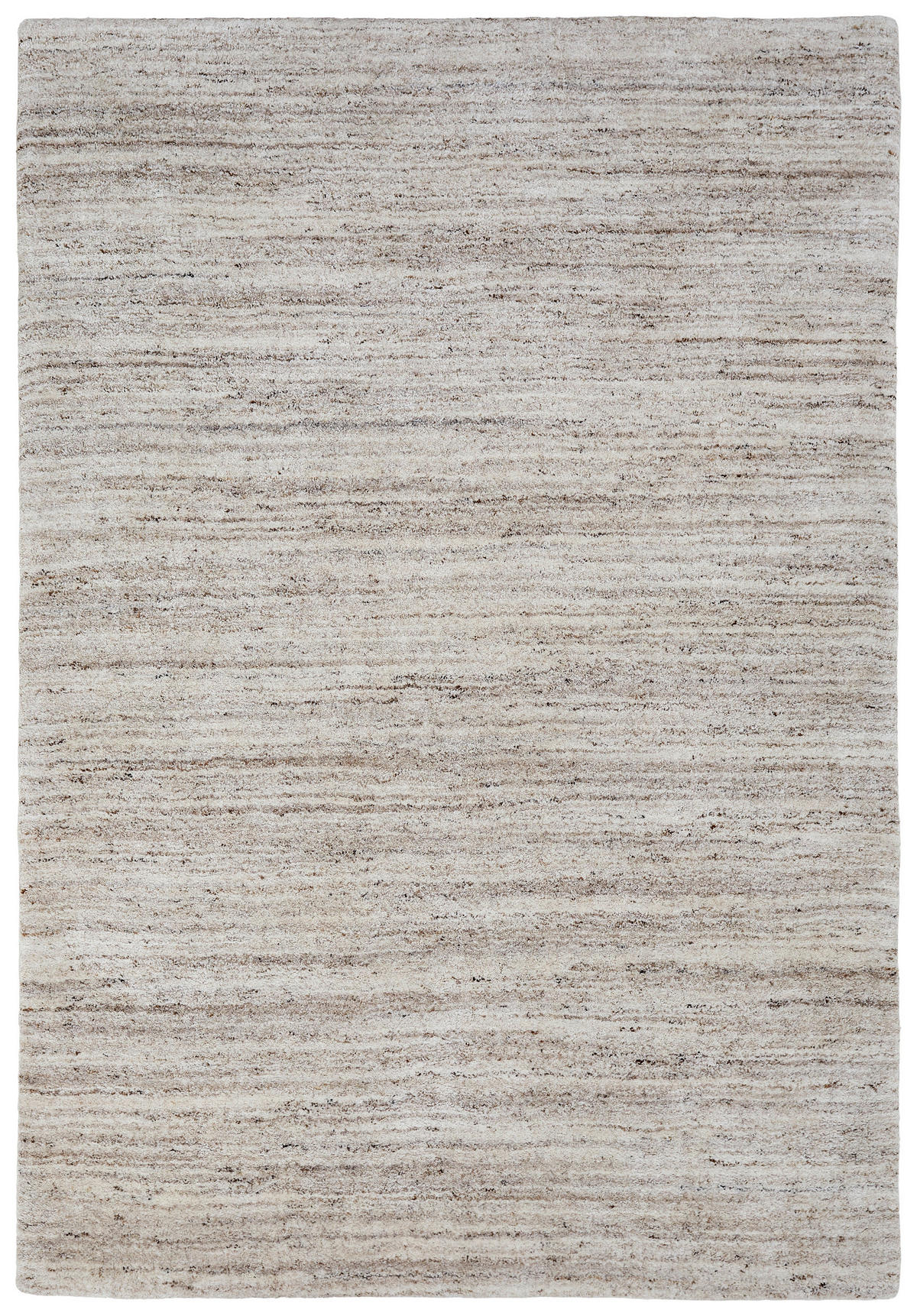 WOLLTEPPICH 130/190 cm Silberfarben rechteckig  - Silberfarben, Basics, Naturmaterialien (130/190cm) - Cazaris