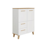 HIGHBOARD  in 94,8/120,6/39,9 cm  - Eichefarben/Weiß, KONVENTIONELL, Holz/Holzwerkstoff (94,8/120,6/39,9cm) - Paidi