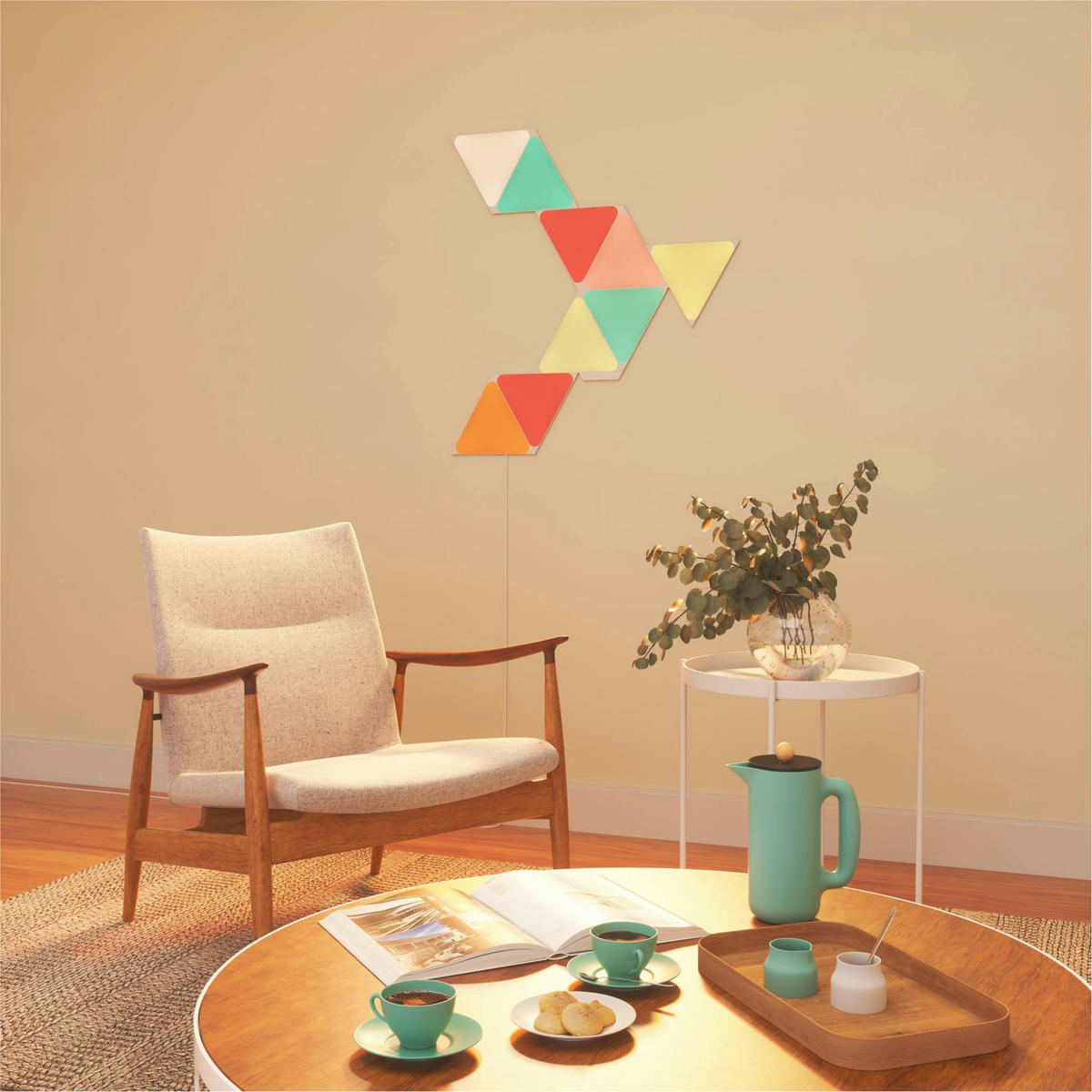 Nanoleaf Triangles 9er Pack NANOLEAF 23/0,6/20 cm  - Weiß, Basics, Kunststoff (23/0,6/20cm)